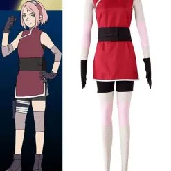Halloween Traje Para Cosplay De Haruno Sakura De Naruto
