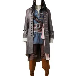 Halloween Carnaval Disfraz Gris Con Cinta Para La Cabeza Con Accesorios