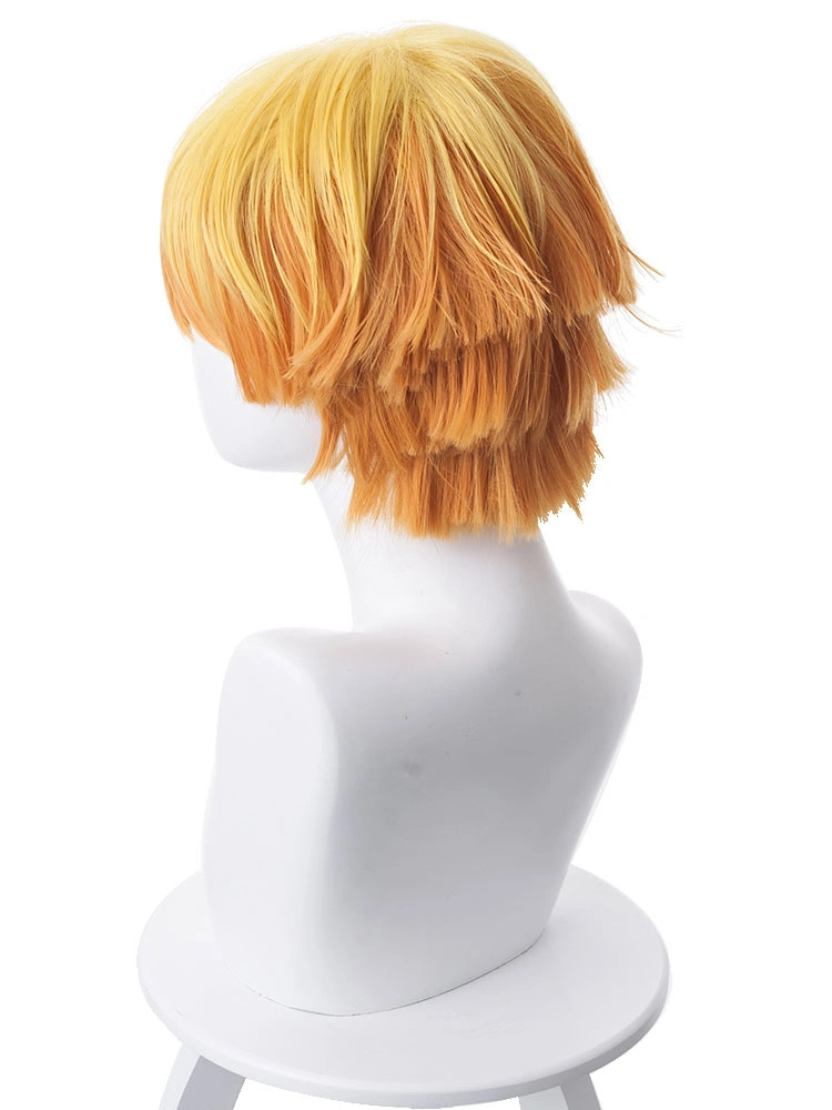 Halloween Disfraz Carnaval Peluca Anaranjada De Anime Demon Slayer Kimetsu No Yaiba Agatsuma Zenitsu Anime Japonés Pelucas Cortas De Cosplay Halloween Carnaval 9 Halloween Disfraz Carnaval Peluca Anaranjada De Anime Demon Slayer Kimetsu No Yaiba Agatsuma Zenitsu Anime Japonés Pelucas Cortas De Cosplay Halloween Carnaval - Imagen 7