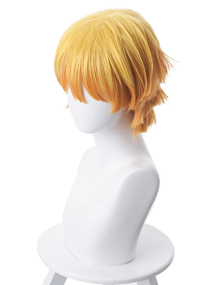 Halloween Disfraz Carnaval Peluca Anaranjada De Anime Demon Slayer Kimetsu No Yaiba Agatsuma Zenitsu Anime Japonés Pelucas Cortas De Cosplay Halloween Carnaval 4 Halloween Disfraz Carnaval Peluca Anaranjada De Anime Demon Slayer Kimetsu No Yaiba Agatsuma Zenitsu Anime Japonés Pelucas Cortas De Cosplay Halloween Carnaval - Imagen 2