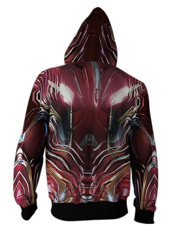 Sudadera Con Capucha De Anime Rojo Marvel Comics Avengers 5 Ironman Tony Stark Impresión En 3D Mercancía De Anime Halloween 4 Sudadera Con Capucha De Anime Rojo Marvel Comics Avengers 5 Ironman Tony Stark Impresión En 3D Mercancía De Anime Halloween - Imagen 2