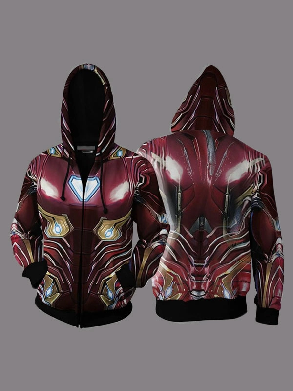 Sudadera Con Capucha De Anime Rojo Marvel Comics Avengers 5 Ironman Tony Stark Impresión En 3D Mercancía De Anime Halloween 5 Sudadera Con Capucha De Anime Rojo Marvel Comics Avengers 5 Ironman Tony Stark Impresión En 3D Mercancía De Anime Halloween - Imagen 3