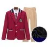 Halloween Carnaval Traje De Uniforme Escolar Logos Rojos Rayas Mercancía De Anime De 5 Piezas Halloween -Halloween Ventas 201906191526310281369