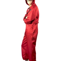 Halloween Carnaval La Casa De Papel Money Heist Disfraz Rojo Salvador Dalí Jumpsuit Mono Con Cremallera 2023 -Halloween Ventas 201910151032341172210
