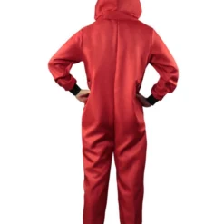 Halloween Carnaval La Casa De Papel Money Heist Disfraz Rojo Salvador Dalí Jumpsuit Mono Con Cremallera 2023 -Halloween Ventas 201910151032349636049