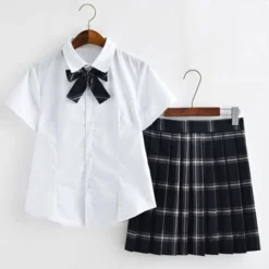 Halloween Carnaval Traje De Uniforme Escolar Uniforme Escolar Azul Cielo Claro Arcos De Poliéster Mercancía De Anime -Halloween Ventas 201912021839526304299