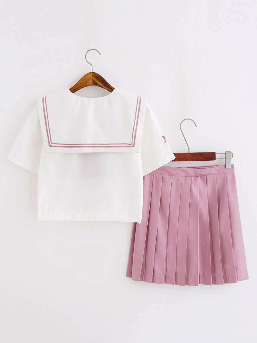 Halloween Carnaval Traje De Uniforme Escolar Uniforme Escolar Lazos De Poliéster Rosa Mercancía De Anime 4 Halloween Carnaval Traje De Uniforme Escolar Uniforme Escolar Lazos De Poliéster Rosa Mercancía De Anime - Imagen 2