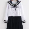 Halloween Carnaval Uniforme Escolar Uniforme Escolar Traje Arcos De Poliéster Blanco Artículos De Anime 1 Halloween Carnaval Uniforme Escolar Uniforme Escolar Traje Arcos De Poliéster Blanco Artículos De Anime -Halloween Ventas 201912021840020199257