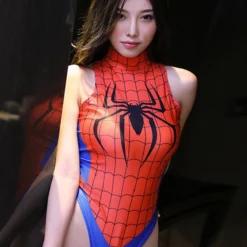 Halloween Traje De Baño Rojo Spider Man Mujer Traje De Baño