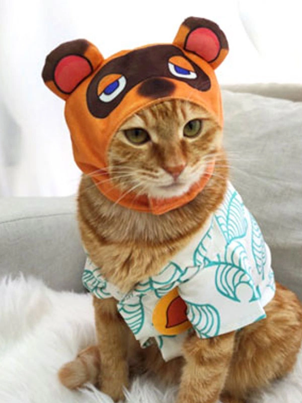 Halloween Traje De Cosplay Sombrero Animal Crossing New Horizon Tom Nook Sombrero Admiten Apoyo De La Foto Del Animal Doméstico 9 Halloween Traje De Cosplay Sombrero Animal Crossing New Horizon Tom Nook Sombrero Admiten Apoyo De La Foto Del Animal Doméstico - Imagen 7