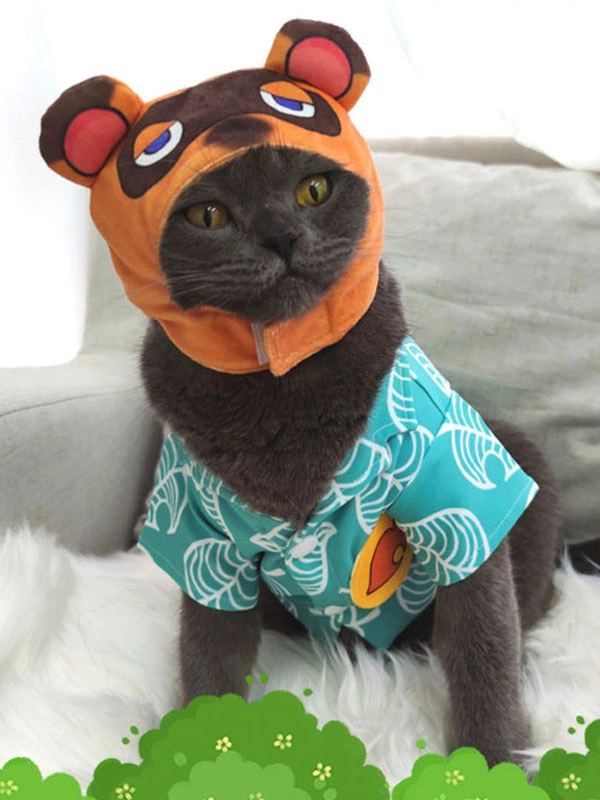 Halloween Traje De Cosplay Sombrero Animal Crossing New Horizon Tom Nook Sombrero Admiten Apoyo De La Foto Del Animal Doméstico 8 Halloween Traje De Cosplay Sombrero Animal Crossing New Horizon Tom Nook Sombrero Admiten Apoyo De La Foto Del Animal Doméstico - Imagen 6