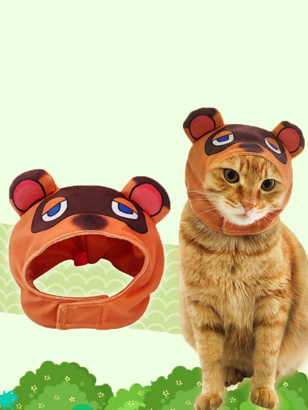 Halloween Traje De Cosplay Sombrero Animal Crossing New Horizon Tom Nook Sombrero Admiten Apoyo De La Foto Del Animal Doméstico 3 Halloween Traje De Cosplay Sombrero Animal Crossing New Horizon Tom Nook Sombrero Admiten Apoyo De La Foto Del Animal Doméstico