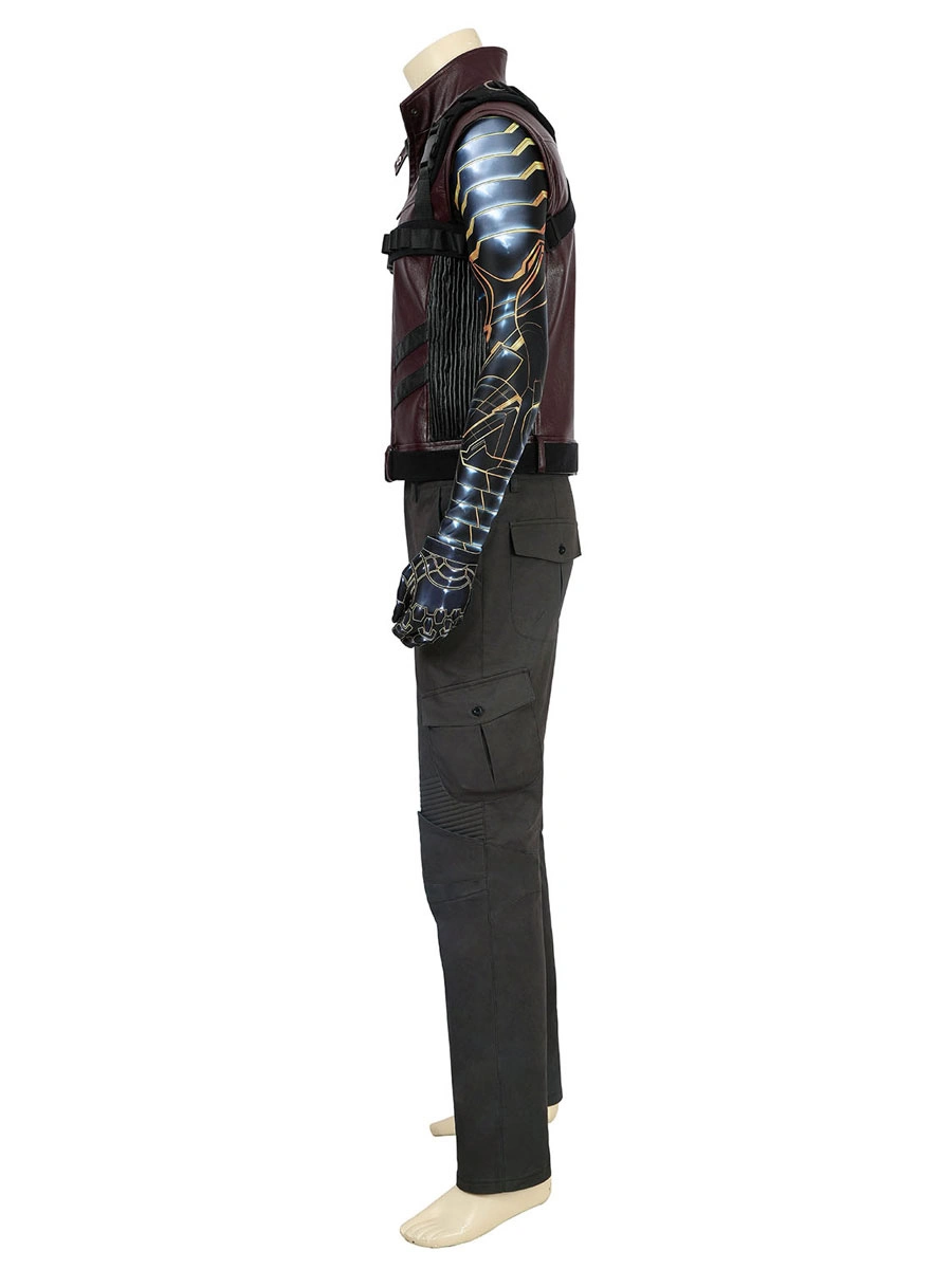 Halloween Marvel Comics Winter Soldier Bucky Barnes Disfraz De Cosplay 4 Halloween Marvel Comics Winter Soldier Bucky Barnes Disfraz De Cosplay - Imagen 2