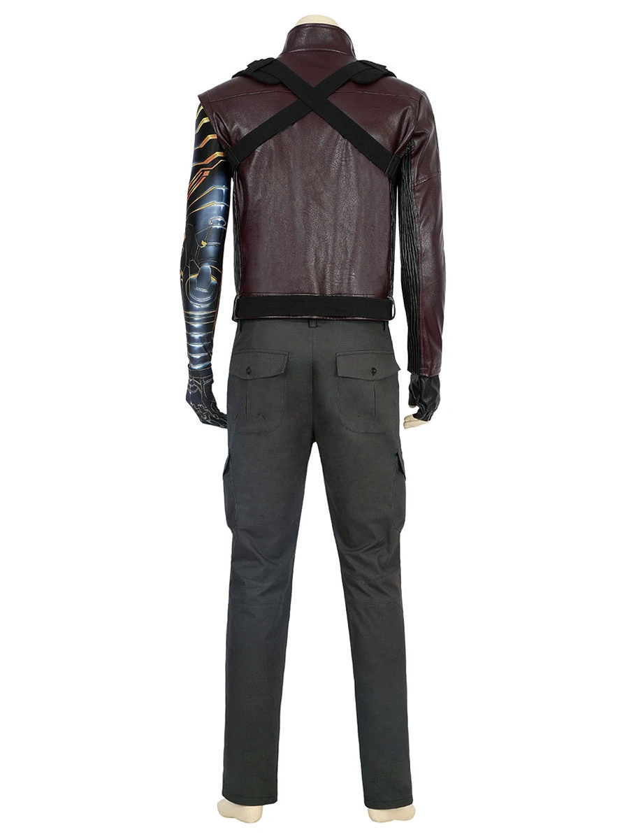 Halloween Marvel Comics Winter Soldier Bucky Barnes Disfraz De Cosplay 5 Halloween Marvel Comics Winter Soldier Bucky Barnes Disfraz De Cosplay - Imagen 3