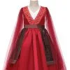 Disfraz De Niños Halloween Disney Mulan 2023 Vestido Rojo Del Traje De Cosplay Hua Mulan Para Niños Disfraz Halloween -Halloween Ventas 202006191012046423747