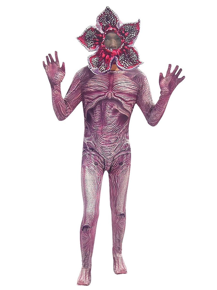 Stranger Things Demogorgon Cosplay Disfraz Halloween Zentai Traje Y Máscara 3 Stranger Things Demogorgon Cosplay Disfraz Halloween Zentai Traje Y Máscara