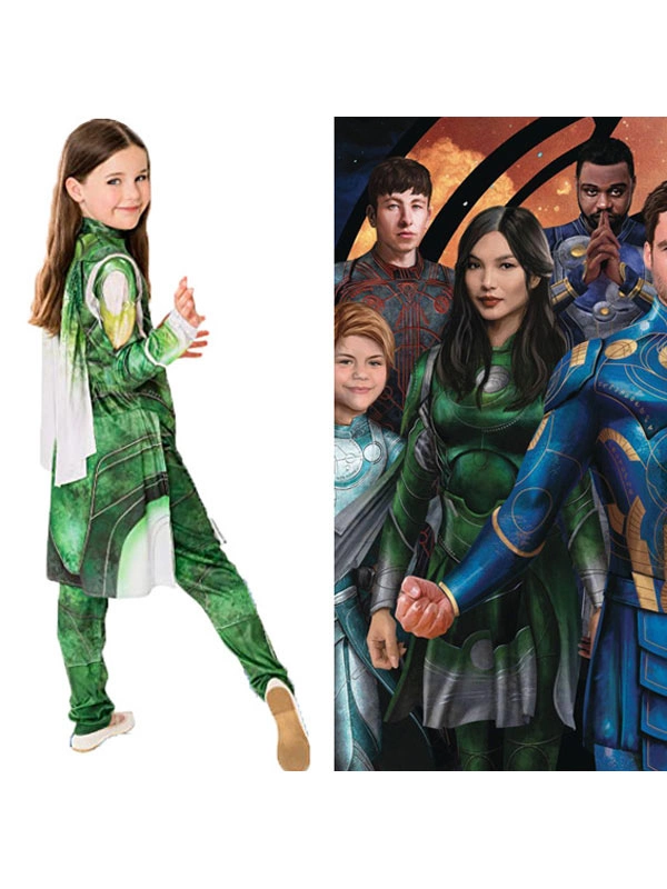 Niños Halloween Cosplay Green Top Pantalones Polyester Set Niños Cosplay Disfraces 3 Niños Halloween Cosplay Green Top Pantalones Polyester Set Niños Cosplay Disfraces - Imagen 2