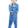 Niños Halloween Cosplay Azul Pantalones Calzado Poliéster Conjunto Niños Cosplay Disfraces