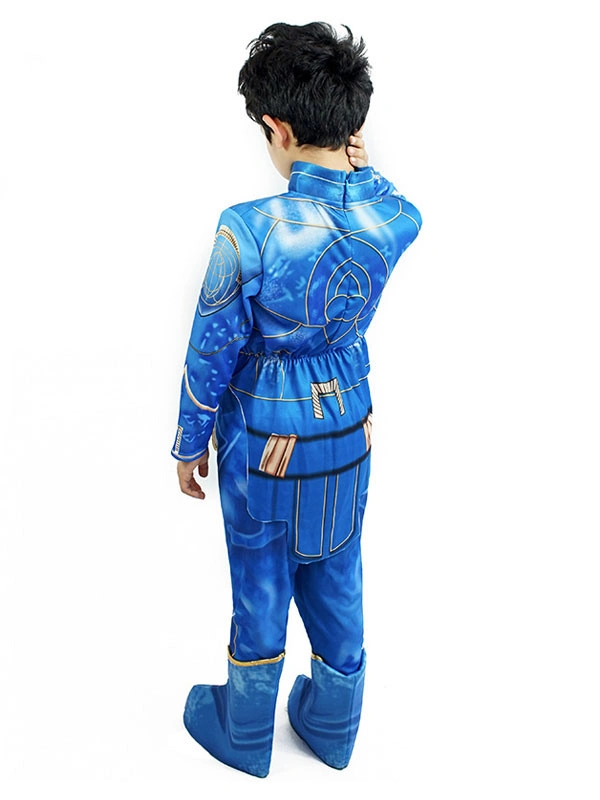 Niños Halloween Cosplay Azul Pantalones Calzado Poliéster Conjunto Niños Cosplay Disfraces 5 Niños Halloween Cosplay Azul Pantalones Calzado Poliéster Conjunto Niños Cosplay Disfraces - Imagen 3