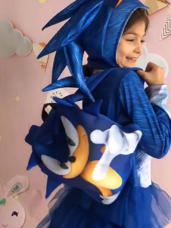 Niños Halloween Cosplay Bolso Azul Polyester Accesorio Kids Cosplay Bolsa 5 Niños Halloween Cosplay Bolso Azul Polyester Accesorio Kids Cosplay Bolsa - Imagen 3