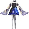 Juego Genshin Impact Driving Thunder Keqing, Disfraz De Cosplay, Conjunto Completo, Traje De Halloween Sin Peluca Y Zapatos -Halloween Ventas 202203291521539962326