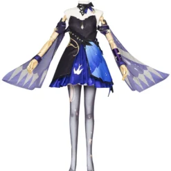 Juego Genshin Impact Driving Thunder Keqing, Disfraz De Cosplay, Conjunto Completo, Traje De Halloween Sin Peluca Y Zapatos