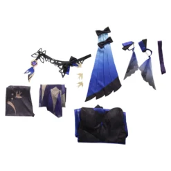 Juego Genshin Impact Driving Thunder Keqing, Disfraz De Cosplay, Conjunto Completo, Traje De Halloween Sin Peluca Y Zapatos -Halloween Ventas 202203291521580836474