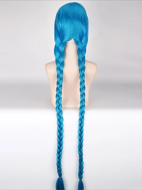 League Of Legends Jinx 's Pelucas Azules Juego De Halloween Disfraces De Cosplay 5 League Of Legends Jinx 's Pelucas Azules Juego De Halloween Disfraces De Cosplay - Imagen 3