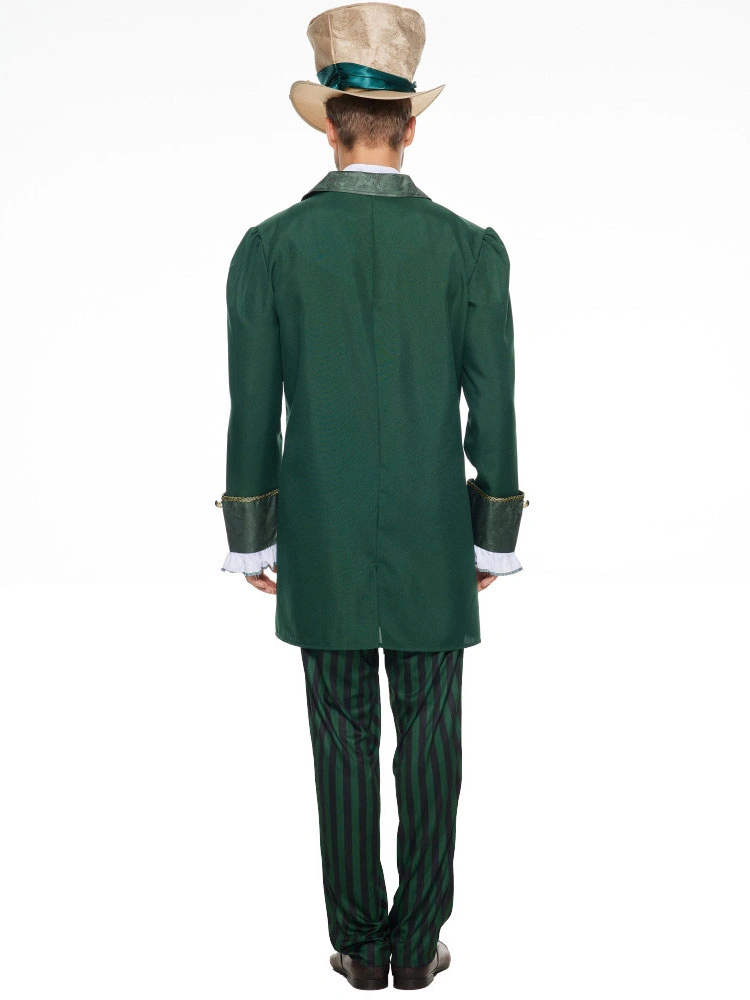 Payaso Disfraces De Halloween Verde Adulto Burlesque Abrigo Corbata Poliéster Conjunto De Halloween Disfraces De Vacaciones 7 Payaso Disfraces De Halloween Verde Adulto Burlesque Abrigo Corbata Poliéster Conjunto De Halloween Disfraces De Vacaciones - Imagen 5