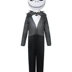 Disfraces De Halloween Para Niños Mono De Poliéster De Fibra De Poliéster De Halloween Negro Mono De Máscara Para Niños