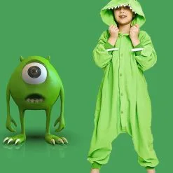 Disfraces De Halloween Para Niños Mono Verde De Halloween Mono De Poliéster De Fibra De Poliéster Para Niños