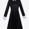 The Addams Family TV Cosplay Wednesday Disfraces De Halloween De Manga Larga -Halloween Ventas 202302141710063557247