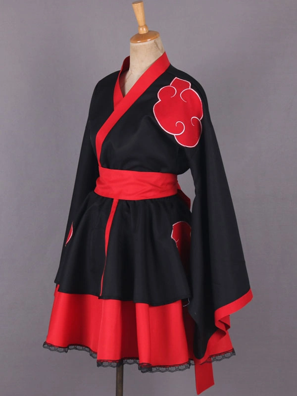 Naruto Akatsuki Lolita Vestido Cosplay Disfraz Halloween 5 Naruto Akatsuki Lolita Vestido Cosplay Disfraz Halloween - Imagen 3