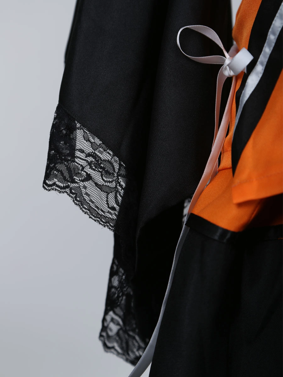 Halloween Vestido De Lolita Kimono Naruto Uzumaki Naruto Cosplay Traje Chica Versión 11 Halloween Vestido De Lolita Kimono Naruto Uzumaki Naruto Cosplay Traje Chica Versión - Imagen 9