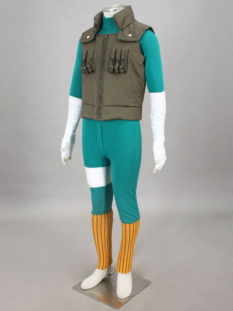 Halloween Disfraz Carnaval Traje Para Cosplay De Naruto De Rock Lee De Naruto Faja Elástica+Obi+botines+con Chaleco+con Mono Carnaval 4 Halloween Disfraz Carnaval Traje Para Cosplay De Naruto De Rock Lee De Naruto Faja Elástica+Obi+botines+con Chaleco+con Mono Carnaval - Imagen 2