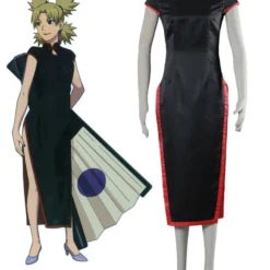 Halloween Traje Para Cosplay De Naruto De Temari De Saténde Naruto Con Cheong-Sam