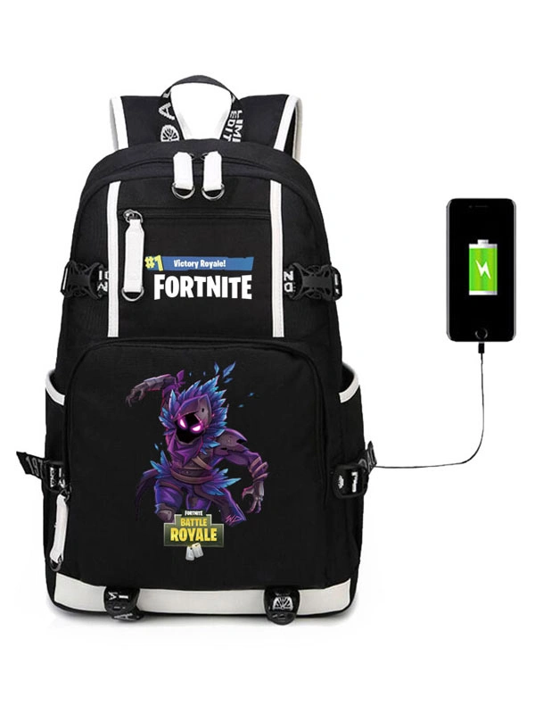 Halloween Carnaval Mochila De Anime Fortnite Battle Royale Mochila Estampado Mochila De Lona Negra Con USB Adaptador Anime Periférico Halloween 3 Halloween Carnaval Mochila De Anime Fortnite Battle Royale Mochila Estampado Mochila De Lona Negra Con USB Adaptador Anime Periférico Halloween