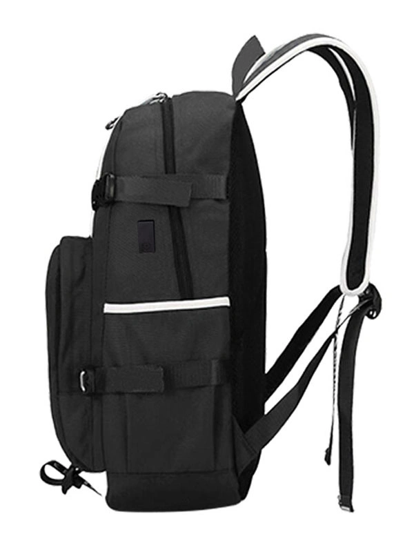 Halloween Carnaval Mochila De Anime Fortnite Battle Royale Mochila Estampado Mochila De Lona Negra Con USB Adaptador Anime Periférico Halloween 4 Halloween Carnaval Mochila De Anime Fortnite Battle Royale Mochila Estampado Mochila De Lona Negra Con USB Adaptador Anime Periférico Halloween - Imagen 2