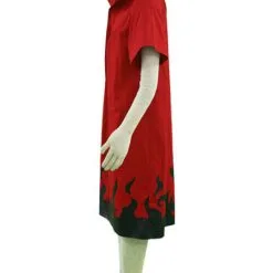 Halloween Traje Rojo De Uzumaki Para Cosplay De Naruto -Halloween Ventas Naruto Main Theme Cotton Polyester Cloak Cosplay Costume 22254 3