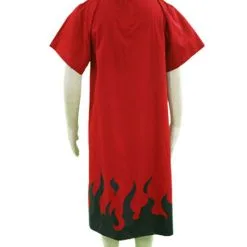 Halloween Traje Rojo De Uzumaki Para Cosplay De Naruto -Halloween Ventas Naruto Main Theme Cotton Polyester Cloak Cosplay Costume 22254 4
