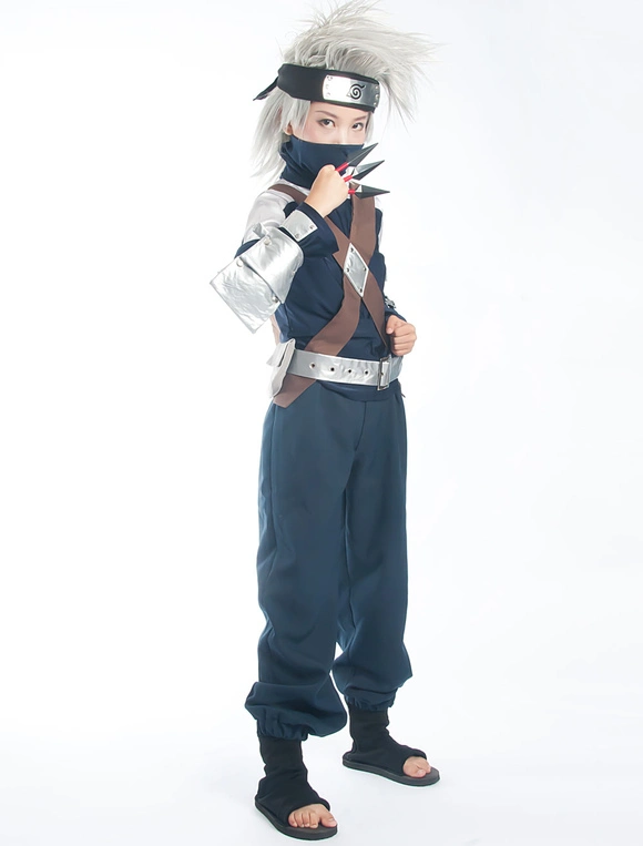 Halloween Naruto Hatake Kakashi Halloween Cosplay Costume 3 Halloween Naruto Hatake Kakashi Halloween Cosplay Costume