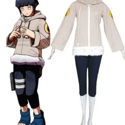 Halloween Naruto Hyuuga Hinata Halloween Cosplay Disfraz Artificial Cuero