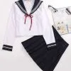 Halloween Carnaval Uniforme Escolar Algodón Del Poliester Blanco Con Pañuelo&con Falda&con Top -Halloween Ventas b69a1306 a8a2 4f41 aa90 b4e218734cce