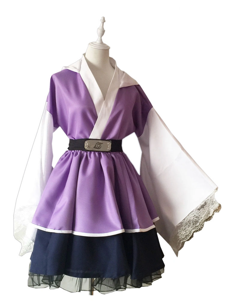 Naruto Hyuuga Hinata Kimono Lolita Vestido Halloween Cosplay Disfraz 3 Naruto Hyuuga Hinata Kimono Lolita Vestido Halloween Cosplay Disfraz