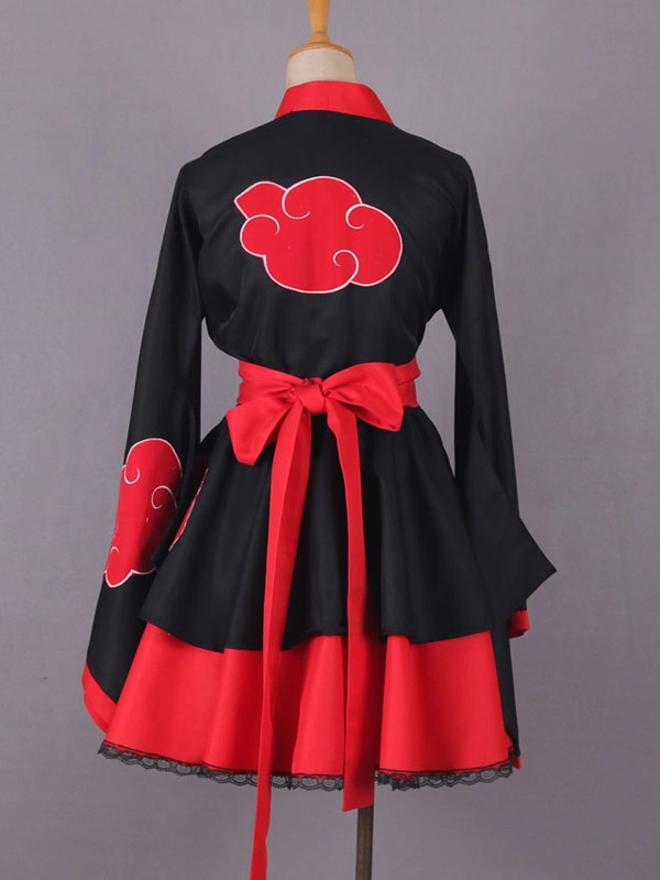 Naruto Akatsuki Lolita Vestido Cosplay Disfraz Halloween 6 Naruto Akatsuki Lolita Vestido Cosplay Disfraz Halloween - Imagen 4